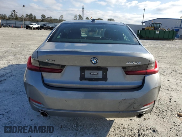 2023 BMW 3 Series 330e xDrive with VIN 3MW39FS0XP8D01410, listed as a Copart auction lot 45859165 with Not Provided miles and Salvage Title. Bid and sale history available at carsss.com. Image 6.