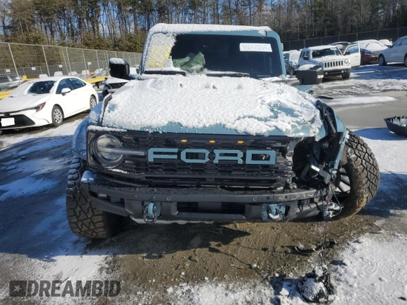 2023 Ford Bronco Raptor with VIN 1FMEE5JR7PLB91020, listed as a Copart auction lot 88630265 with 11,354 mi miles and Salvage Title. Bid and sale history available at carsss.com. Image 5.