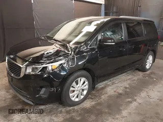 2016 Kia Sedona LX with VIN KNDMB5C10G6196316, listed as a IAAI auction lot 41766504 with 109,785 mi miles. Bid and sale history available at carsss.com. Image 17.
