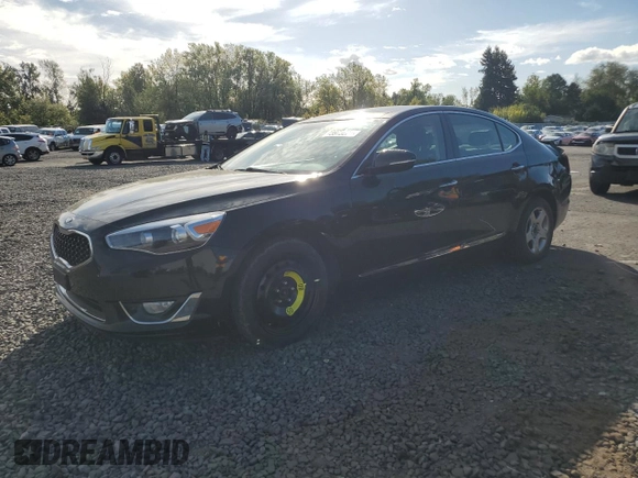 2016 Kia Cadenza Premium with VIN KNALN4D75G5207961, listed as a Copart auction lot 73973204 with 54,379 mi miles and Salvage Title. Bid and sale history available at carsss.com. Image 1.