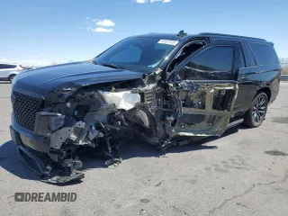 2021 Cadillac Escalade ESV Premium Luxury with VIN 1GYS4KKL3MR334261, listed as a Copart auction lot 55987045 with Not provided miles and Salvage title. Bid and sale history available at DreamBid. Image 1.