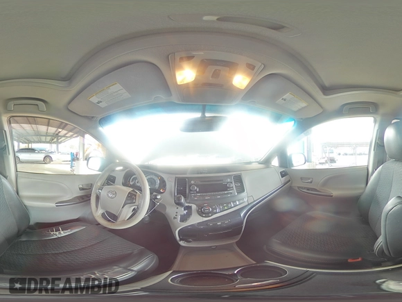 2012 Toyota Sienna SE with VIN 5TDXK3DC9CS215991, listed as a Copart auction lot 51868005 with 215,075 mi miles and Salvage title. Bid and sale history available at DreamBid. Image 14.