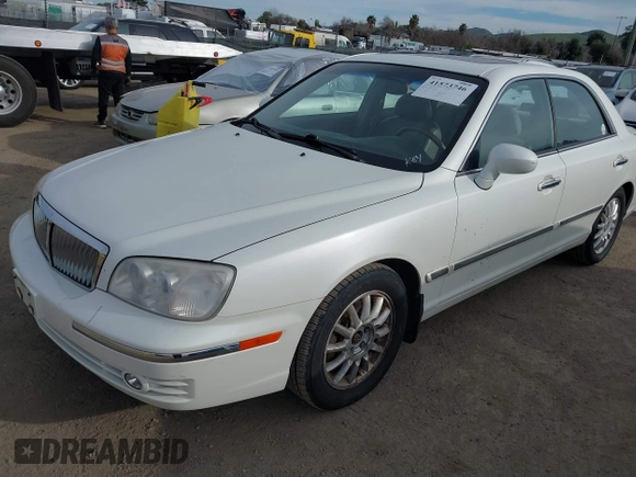 2005 Hyundai XG with VIN KMHFU45E95A413039, listed as a IAAI auction lot 41573746 with 167,306 mi miles and . Bid and sale history available at DreamBid. Image 2.