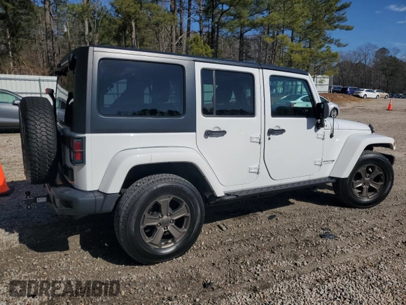 2018 Jeep Wrangler JK Unlimited Sport S with VIN 1C4BJWDG3JL885083, listed as a Copart auction lot 43931185 with 44,971 mi miles and Salvage Title. Bid and sale history available at carsss.com. Image 3.