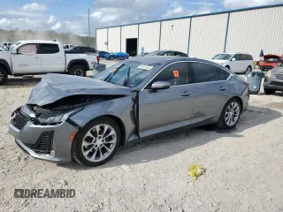 2021 Cadillac CT5 Premium Luxury with VIN 1G6DN5RK5M0143202, listed as a Copart auction lot 86273494 with 72,332 mi miles and Salvage Title. Bid and sale history available at carsss.com. Image 1.