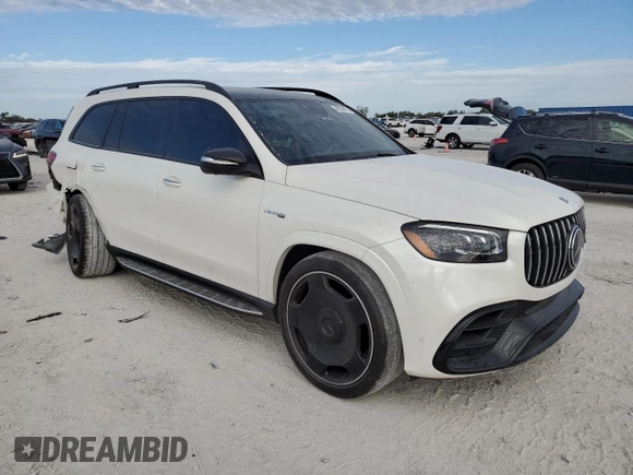 2022 Mercedes-Benz GLS 63 AMG with VIN 4JGFF8KE5NA790389, listed as a Copart auction lot 88258175 with 37,672 mi miles and Salvage Title. Bid and sale history available at DreamBid. Image 4.