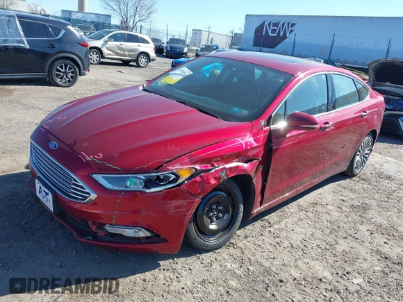2017 Ford Fusion Titanium with VIN 3FA6P0K91HR282202, listed as a IAAI auction lot 41902812 with 110,920 mi miles. Bid and sale history available at carsss.com. Image 2.
