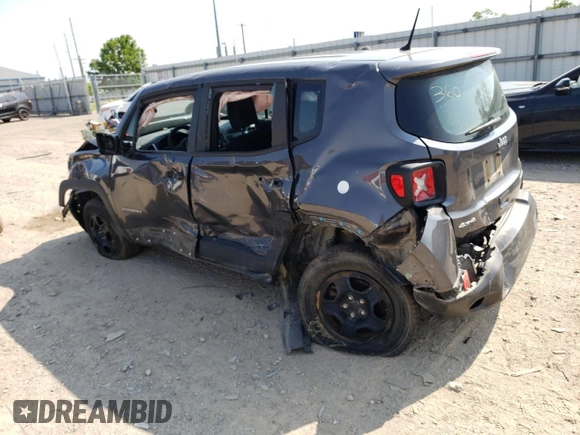 2018 Jeep Renegade Sport с VIN ZACCJBAB1JPH92936, выставлен на аукционе Copart как лот 58999075 с пробегом 38 734 миль миль и Чистый • Clean title. История ставок и продаж доступна на DreamBid. Изображение 2.