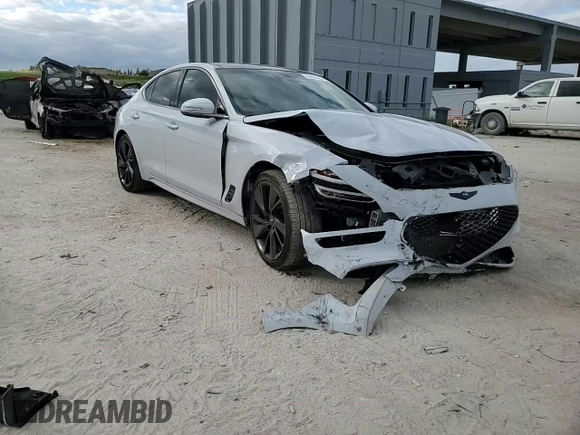 2022 Genesis G70 3.3T с VIN KMTG54TE4NU103180, выставлен на аукционе Copart как лот 80885684 с пробегом 34 852 миль миль и Списание • Salvage title. История ставок и продаж доступна на DreamBid. Изображение 10.