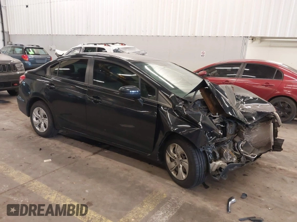 2014 Honda Civic LX z VIN 19XFB2F56EE007360, wystawiony jako IAAI lot #41578027 z przebiegiem 52 861 mil mil oraz . Historia ofert i sprzedaży dostępna na DreamBid. Obrazek 1.