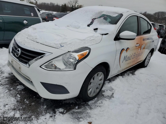 2015 Nissan Versa S Plus with VIN 3N1CN7AP4FL842311, listed as a Copart auction lot 44345395 with 107,762 mi miles and Clean Title. Bid and sale history available at carsss.com. Image 1.