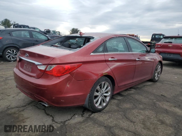 2013 Hyundai Sonata Limited with VIN 5NPEC4AC5DH793995, listed as a Copart auction lot 46710565 with 87,774 mi miles and Salvage Title. Bid and sale history available at DreamBid. Image 3.