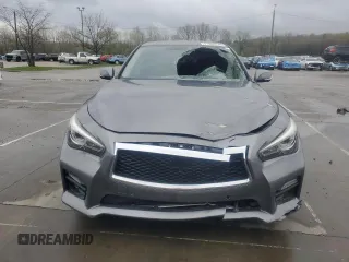 2015 Infiniti Q50 Sport with VIN JN1BV7AR7FM392530, listed as a Copart auction lot 51809235 with 85,141 mi miles and Salvage title. Bid and sale history available at DreamBid. Image 5.