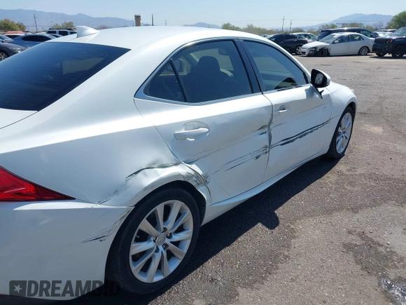 2014 Lexus IS 250 with VIN JTHBF1D20E5036112, listed as a IAAI auction lot 42619779 with 161,572 mi miles and . Bid and sale history available at DreamBid. Image 6.