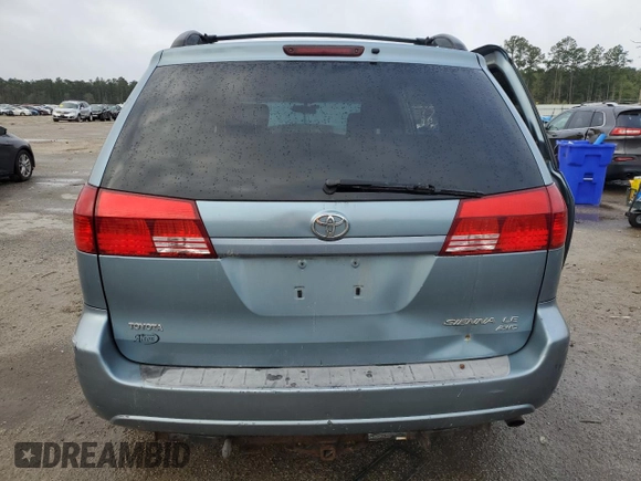 2005 Toyota Sienna LE with VIN 5TDBA23C15S048389, listed as a Copart auction lot 50752865 with 185,829 mi miles and Salvage Title. Bid and sale history available at DreamBid. Image 6.