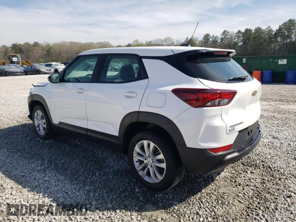 2023 Chevrolet TrailBlazer LS with VIN KL79MMS27PB179649, listed as a Copart auction lot 49480535 with 42,575 mi miles and Salvage Title. Bid and sale history available at DreamBid. Image 2.