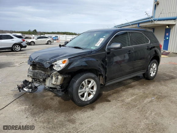 2017 Chevrolet Equinox LS with VIN 2GNALBEK4H1527337, listed as a Copart auction lot 45327205 with 255,613 mi miles and Salvage Title. Bid and sale history available at carsss.com. Image 1.