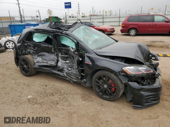 2021 Volkswagen Golf GTI S with VIN 3VW6T7AU7MM006194, listed as a Copart auction lot 78307374 with 0 mi miles and Salvage Title. Bid and sale history available at carsss.com. Image 4.
