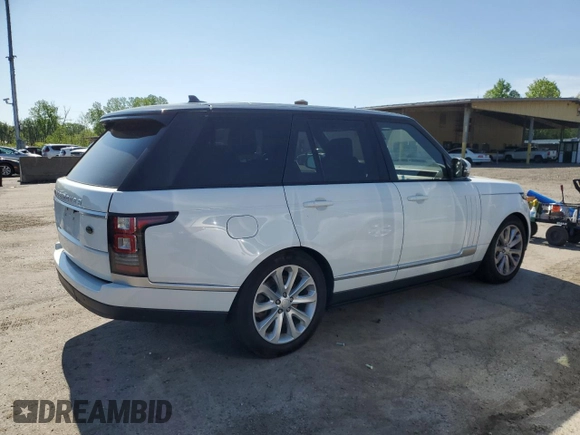 2016 Land Rover Range Rover HSE with VIN SALGS2PF7GA292841, listed as a Copart auction lot 56455605 with 71,932 mi miles and Salvage title. Bid and sale history available at DreamBid. Image 3.