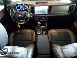 2022 Ford Bronco with VIN 1FMEE5DP3NLB22400, listed as a Copart auction lot 56229705 with 10,845 mi miles and Salvage title. Bid and sale history available at DreamBid. Image 8.