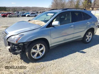 2008 Lexus RX 400h with VIN JTJGW31U682009525, listed as a Copart auction lot 45202025 with 261,960 mi miles and Salvage Title. Bid and sale history available at DreamBid. Image 1.