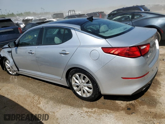 2015 Kia Optima EX with VIN 5XXGN4A7XFG478615, listed as a Copart auction lot 50950514 with 57,003 mi miles and Salvage Title. Bid and sale history available at DreamBid. Image 2.