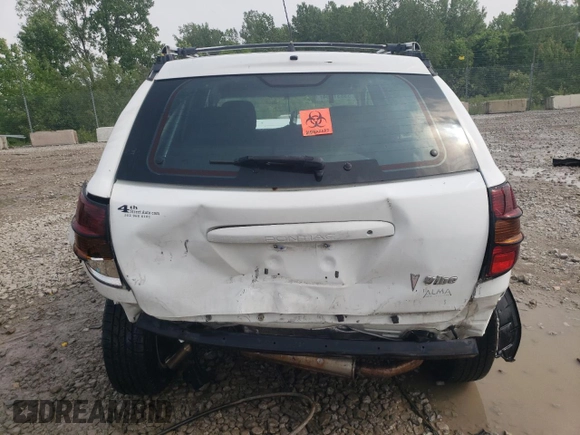 2006 Pontiac Vibe with VIN 5Y2SL65806Z451970, listed as a Copart auction lot 53831404 with 166,169 mi miles and Non Repairable. Bid and sale history available at carsss.com. Image 6.