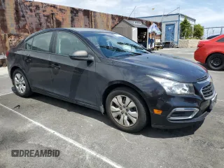 2015 Chevrolet Cruze LS with VIN 1G1PA5SG2F7102279, listed as a Copart auction lot 53270605 with 85,300 mi miles and Clean Title. Bid and sale history available at DreamBid. Image 4.