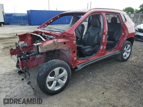 2017 Jeep Compass Latitude z VIN 3C4NJCBB7HT632849, wystawiony jako Copart lot #58581825 z przebiegiem Nie podano mil oraz Czysty tytuł • Clean title. Historia ofert i sprzedaży dostępna na DreamBid. Obrazek 1.