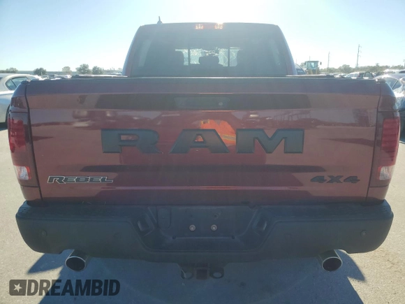 2018 Ram 1500 Rebel with VIN 1C6RR7YT4JS121499, listed as a Copart auction lot 81784544 with 67,688 mi miles and Salvage Title. Bid and sale history available at carsss.com. Image 6.