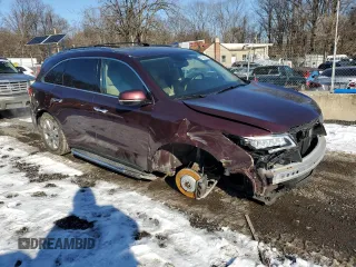 2015 Acura MDX Advance/Entertainment Pkg with VIN 5FRYD4H86FB023977, listed as a Copart auction lot 88296085 with 145,483 mi miles and Salvage Title. Bid and sale history available at carsss.com. Image 4.