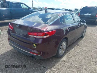 2018 Kia Optima LX with VIN 5XXGT4L32JG255929, listed as a IAAI auction lot 42577063 with 95,314 mi miles and . Bid and sale history available at DreamBid. Image 4.