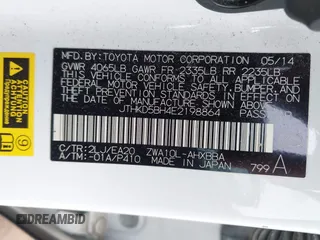 2014 Lexus CT 200h z VIN JTHKD5BH4E2198864, wystawiony jako IAAI lot #42083972 z przebiegiem 148 555 mil mil oraz . Historia ofert i sprzedaży dostępna na DreamBid. Obrazek 9.