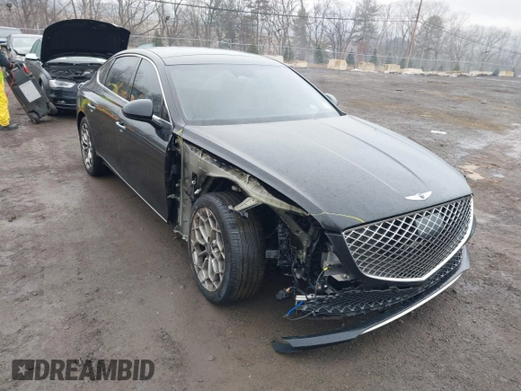 2022 Genesis G80 2.5T with VIN KMTGB4SC7NU131743, listed as a IAAI auction lot 41466806 with 28,618 mi miles and . Bid and sale history available at DreamBid. Image 1.