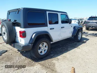 2021 Jeep Wrangler Unlimited Willys with VIN 1C4HJXDN7MW535893, listed as a IAAI auction lot 41984525 with 61,945 mi miles and . Bid and sale history available at DreamBid. Image 4.