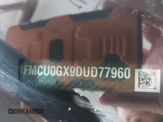 2013 Ford Escape SE с VIN 1FMCU0GX9DUD77960, выставлен на аукционе IAAI как лот 41498045 с пробегом 152 730 миль миль и . История ставок и продаж доступна на DreamBid. Изображение 9.