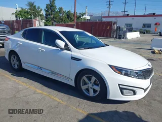 2015 Kia Optima LX with VIN 5XXGM4A70FG381555, listed as a IAAI auction lot 42632259 with 139,644 mi miles and . Bid and sale history available at DreamBid. Image 1.