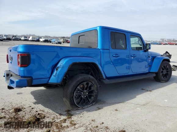 2022 Jeep Gladiator Overland with VIN 1C6HJTFG6NL124535, listed as a Copart auction lot 45988595 with 17,151 mi miles and Salvage title. Bid and sale history available at DreamBid. Image 3.