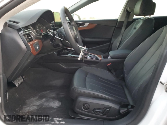 2022 Audi A5 Sportback Premium with VIN WAUABCF54NA014307, listed as a Copart auction lot 71891573 with 25,486 mi miles. Bid and sale history available at carsss.com. Image 7.
