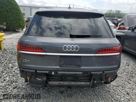 2020 Audi Q7 Premium Plus with VIN WA1LJAF78LD009220, listed as a Copart auction lot 64813815 with 47,200 mi miles and Salvage title. Bid and sale history available at DreamBid. Image 6.