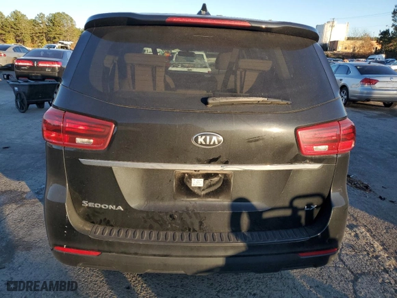 2019 Kia Sedona LX with VIN KNDMB5C17K6566816, listed as a Copart auction lot 86420374 with NaN miles and Salvage Title. Bid and sale history available at carsss.com. Image 6.