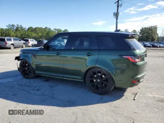 2020 Land Rover Range Rover Sport SVR with VIN SALWZ2RE2LA742059, listed as a Copart auction lot 75480074 with 44,586 mi miles and Salvage Title. Bid and sale history available at carsss.com. Image 2.