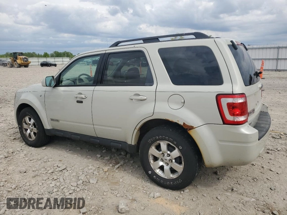 2008 Ford Escape Limited z VIN 1FMCU94118KA78596, wystawiony jako Copart lot #58429665 z przebiegiem 148 988 mil mil oraz Czysty tytuł • Clean title. Historia ofert i sprzedaży dostępna na DreamBid. Obrazek 2.