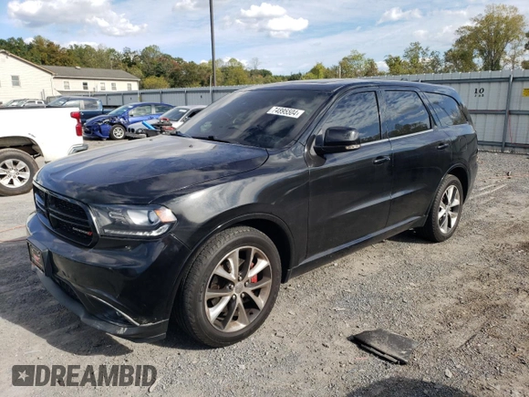 2014 Dodge Durango R/T with VIN 1C4SDJCT2EC326963, listed as a Copart auction lot 74895504 with 92,263 mi miles and Salvage title. Bid and sale history available at DreamBid. Image 1.