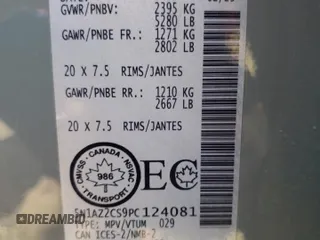 2023 Nissan Murano SL с VIN 5N1AZ2CS9PC124081, выставлен на аукционе Copart как лот 46583065 с пробегом 11 487 миль миль и На запчасти • Non repairable. История ставок и продаж доступна на DreamBid. Изображение 13.
