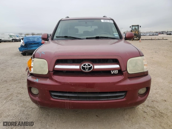 2006 Toyota Sequoia SR5 with VIN 5TDBT44A96S273907, listed as a Copart auction lot 87311814 with 182,435 mi miles and Salvage Title. Bid and sale history available at carsss.com. Image 5.
