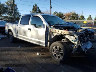 2017 Ford F-150 XL with VIN 1FTFW1EGXHKC98531, listed as a Copart auction lot 83644384 with 110,138 mi miles and Salvage Title. Bid and sale history available at carsss.com. Image 4.