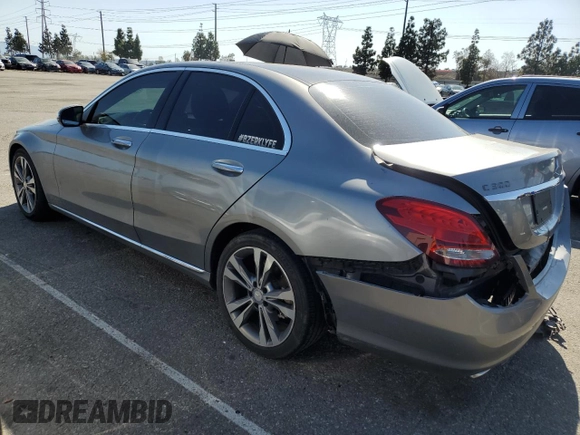 2016 Mercedes-Benz C 300 with VIN 55SWF4JB8GU163795, listed as a Copart auction lot 52380665 with 89,864 mi miles and Salvage Title. Bid and sale history available at carsss.com. Image 2.