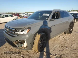 2022 Volkswagen Atlas SEL R-Line z VIN 1V2SE2CA0NC218163, wystawiony jako Copart lot #87191944 z przebiegiem 57 562 mil mil oraz Szkoda całkowita • Salvage title. Historia ofert i sprzedaży dostępna na DreamBid. Obrazek 1.