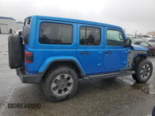2021 Jeep Wrangler Unlimited Sahara Altitude z VIN 1C4HJXEG7MW728612, wystawiony jako Copart lot #45001535 z przebiegiem 24 027 mil mil oraz Szkoda całkowita • Salvage title. Historia ofert i sprzedaży dostępna na DreamBid. Obrazek 3.